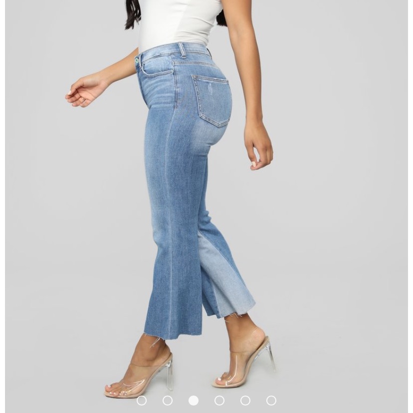 Cropped Blue Denim Jeans